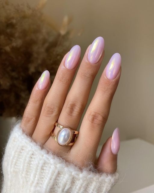 modele de unghii efect glazed donut