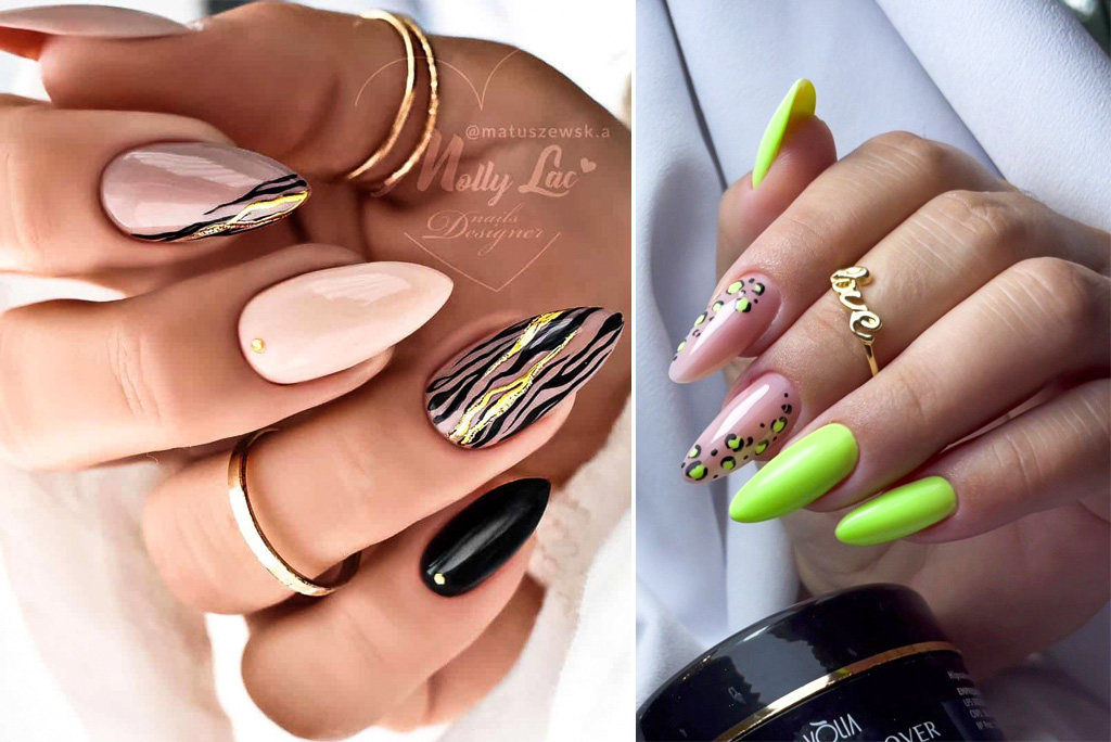 unghii animal print