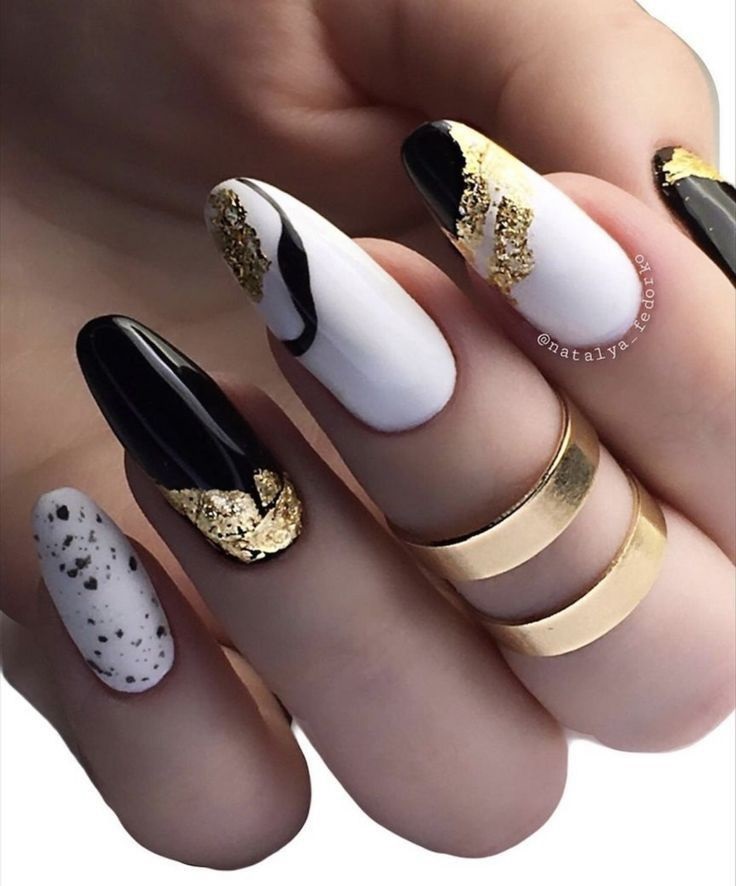 unghii cu gel negre