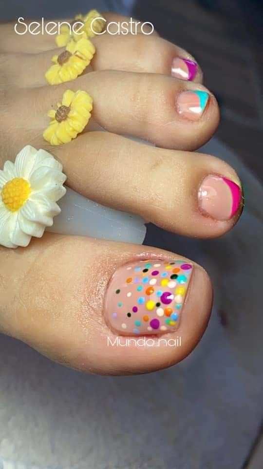 pedichiură cu model french