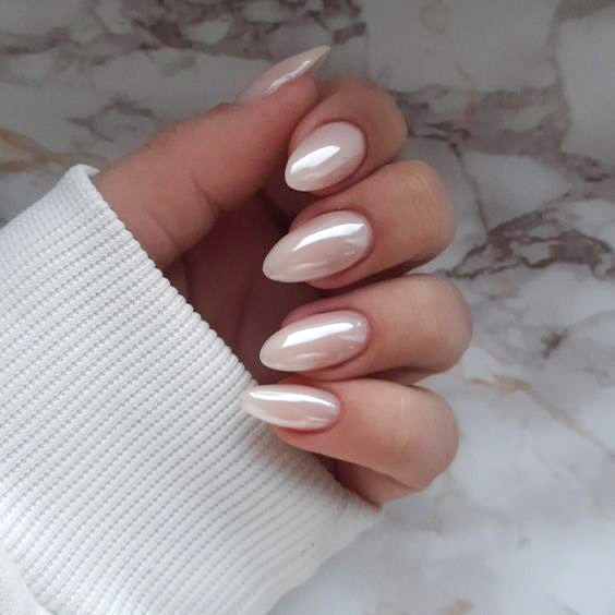 unghii cu gel modele noi efect chromat