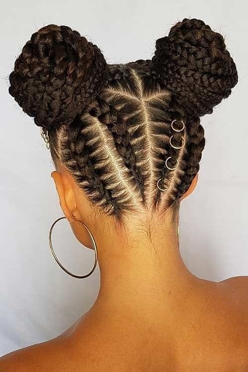 coc împletit space buns
