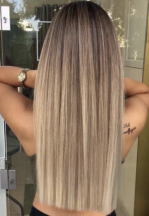 balayage pentru par drept