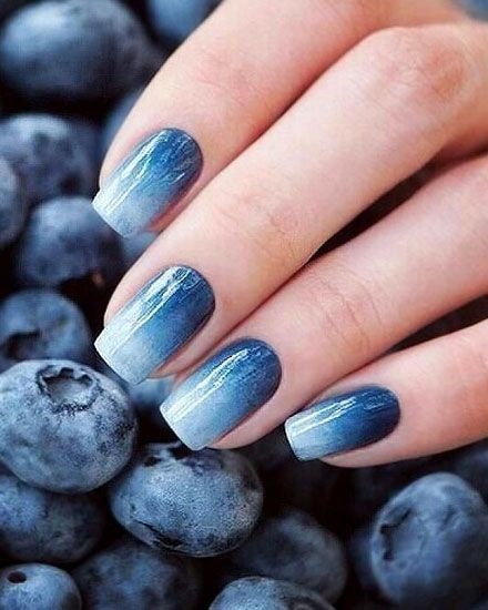modele unghii ombre colorate