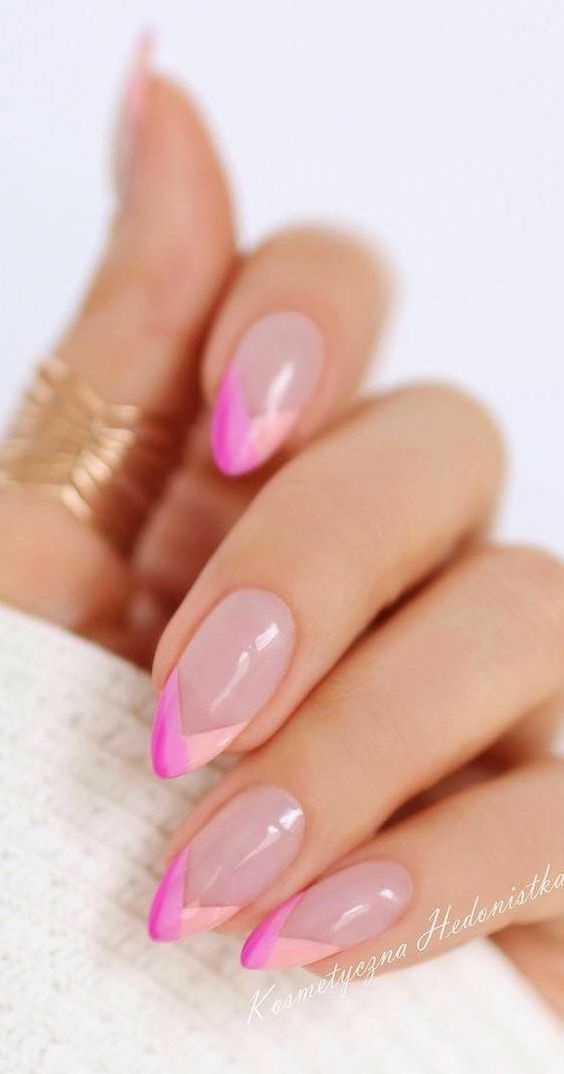 unghii cu gel french