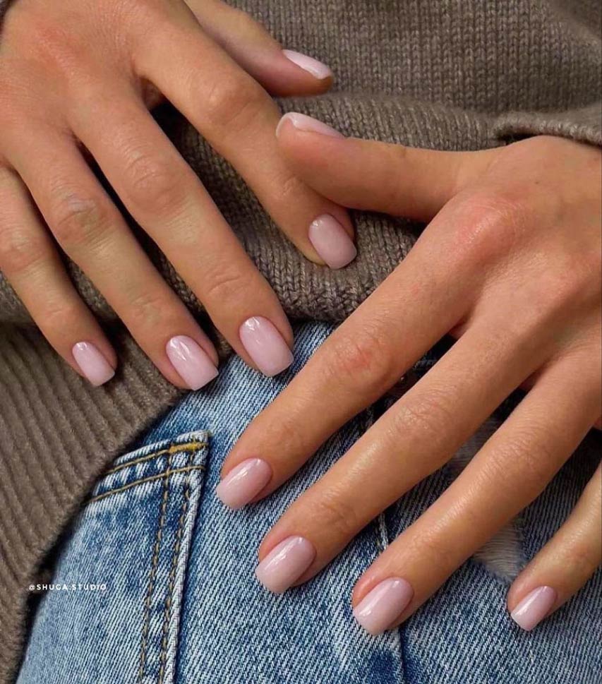 unghii cu gel efect natural