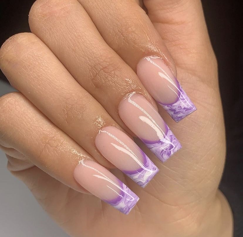 unghii cu gel french mov