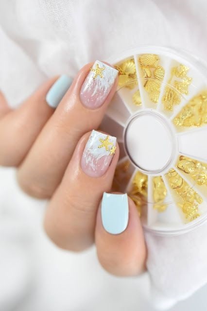 unghii cu gel modele pentru plaja