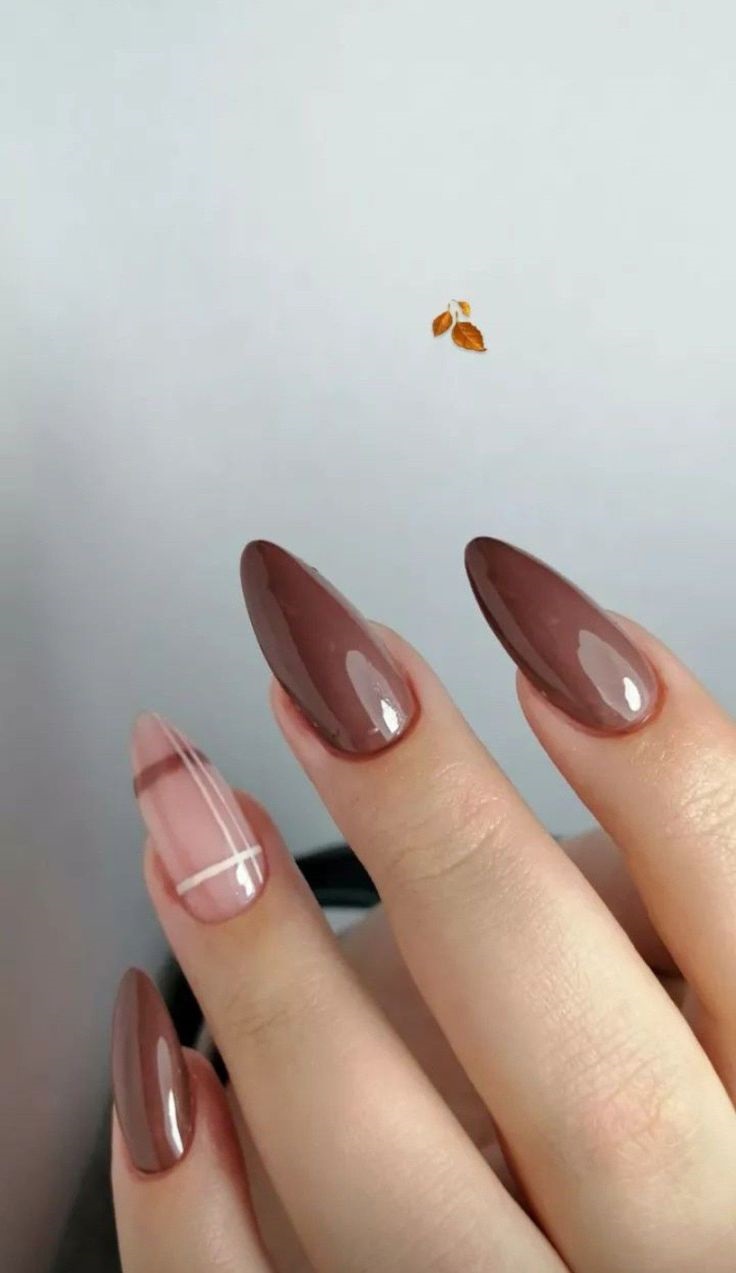 modele unghii de toamnă simple