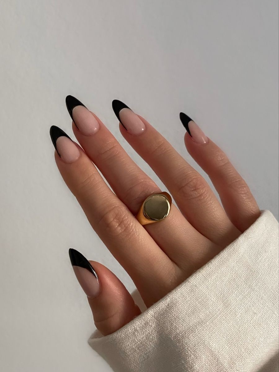 unghii french negre idei noi