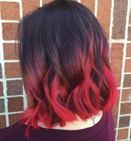 par brunet ombre colorat