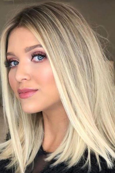 tunsori bob lung blond