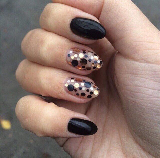idei noi unghii cu buline negre
