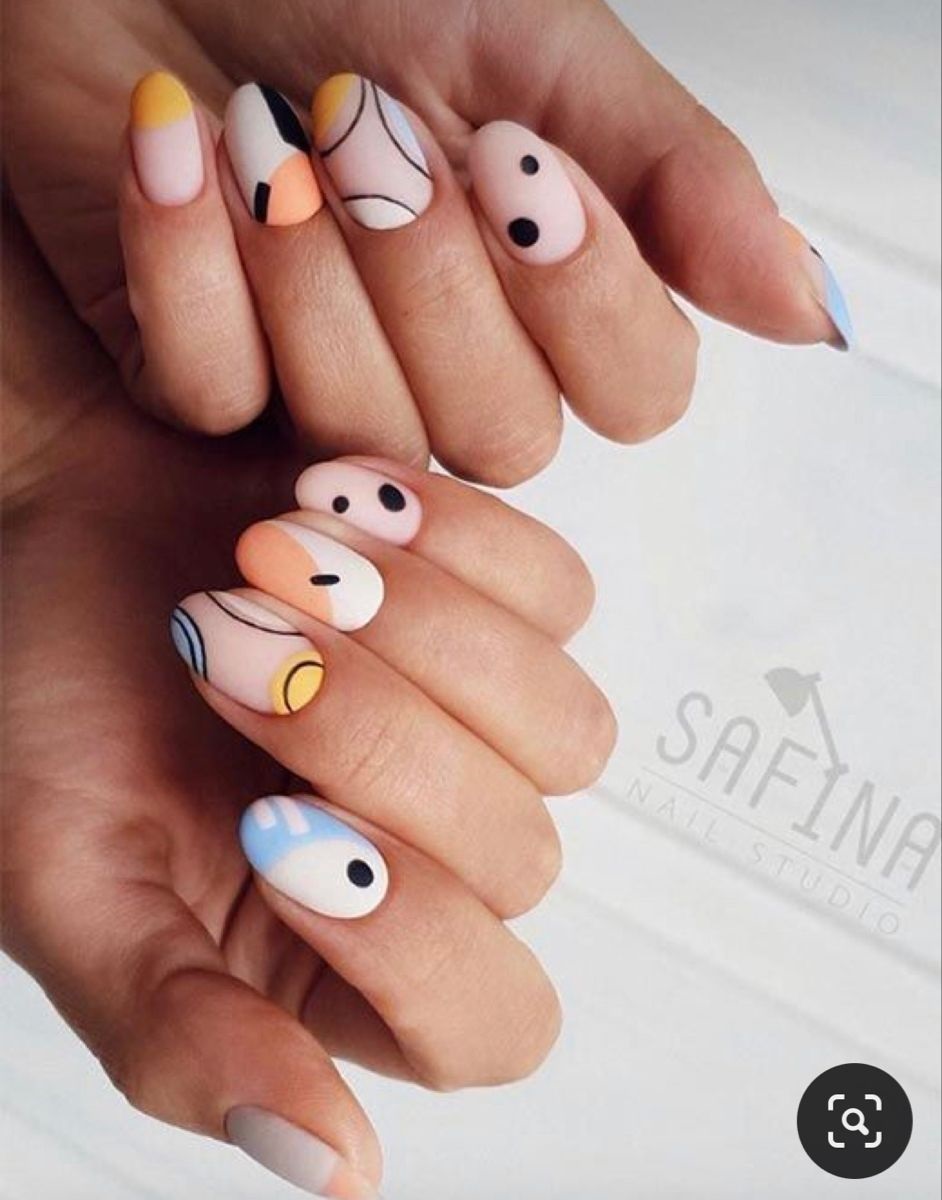 unghii cu gel modele pastel