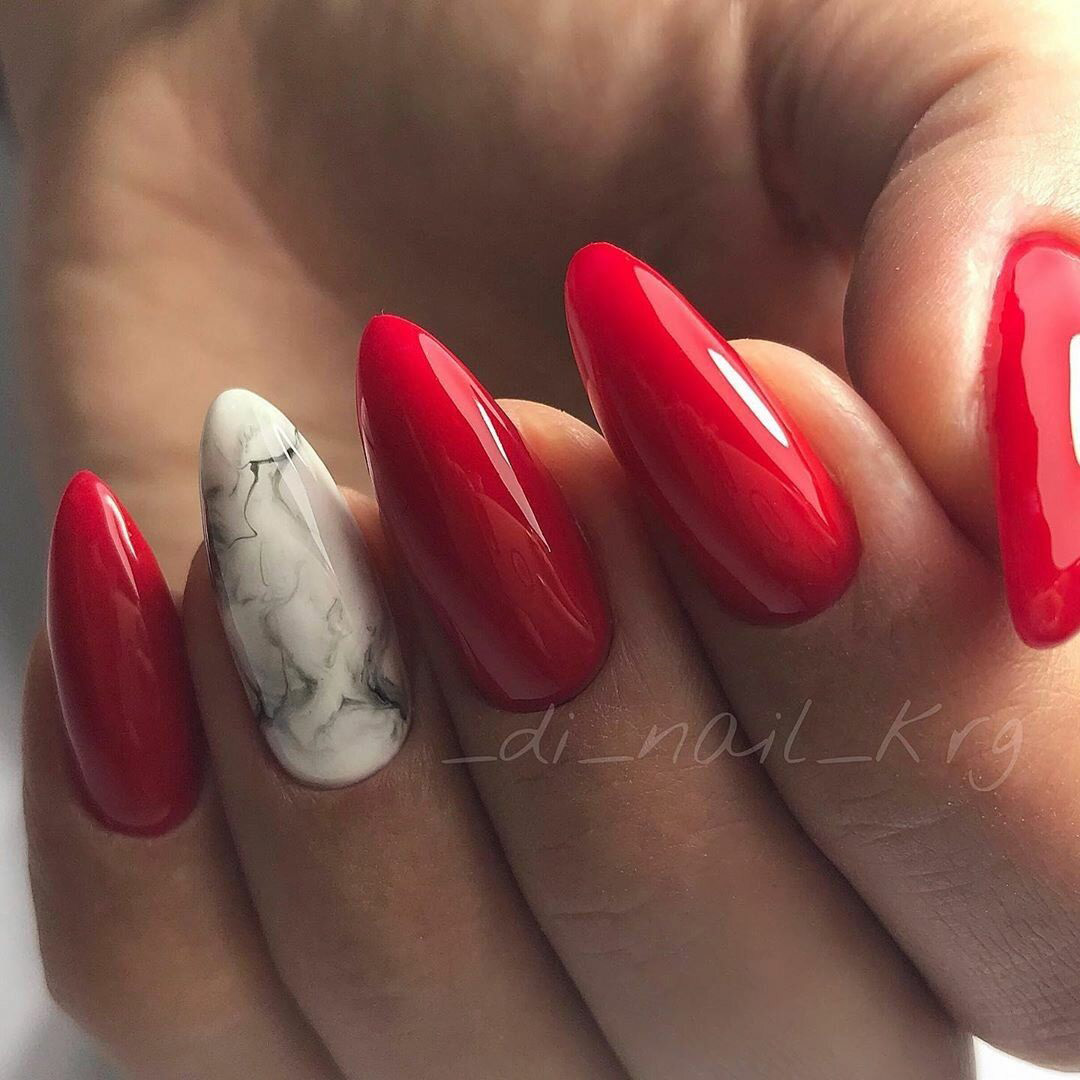 modele culori unghii cu gel rosii