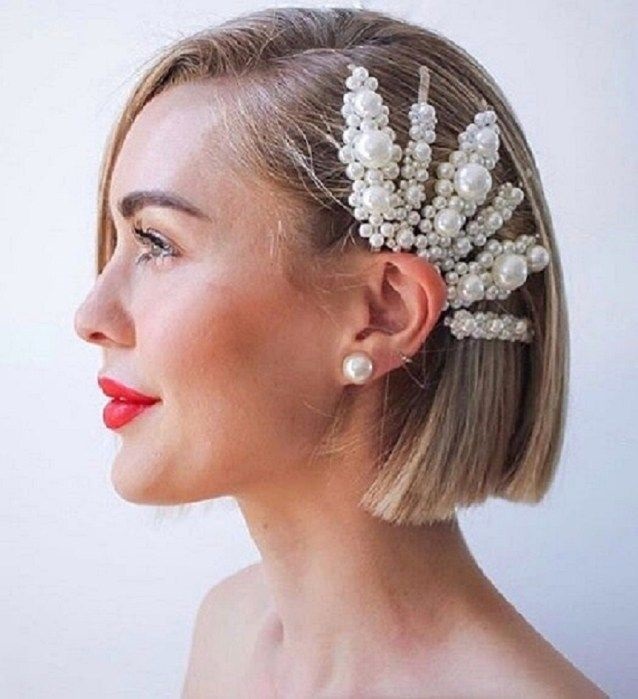 coafuri de nunta elegante par scurt
