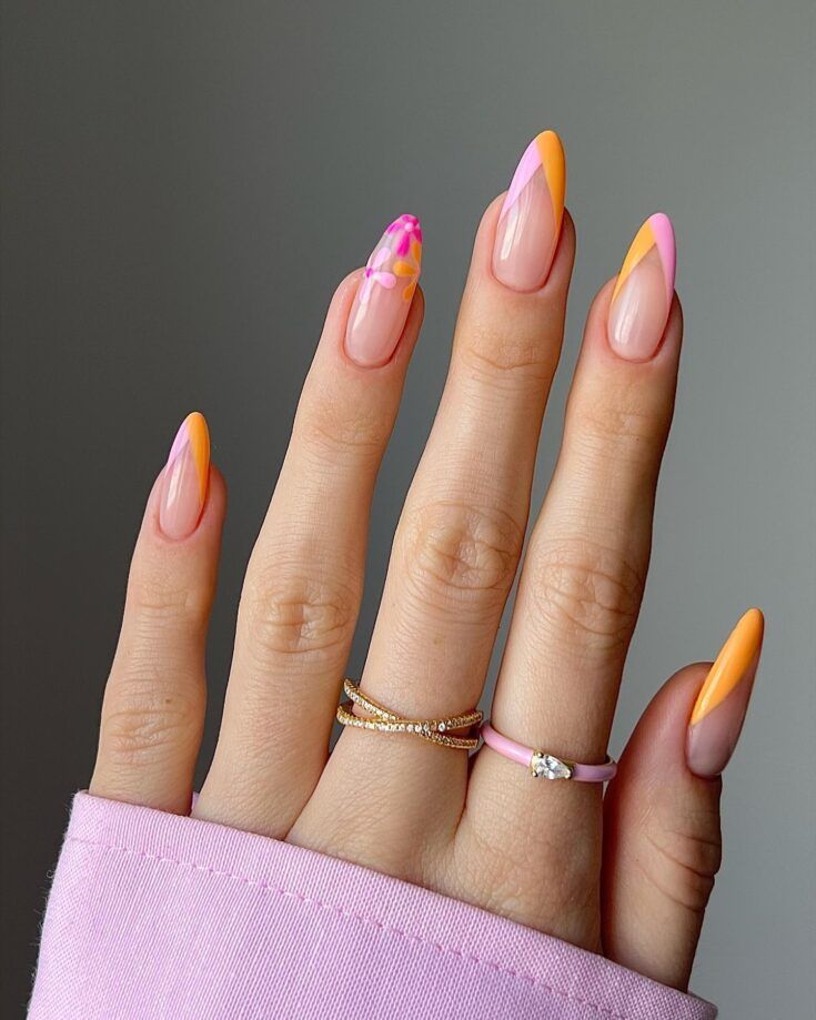 Modele unghii cu gel colorate