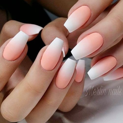modele unghii rotunde ombre