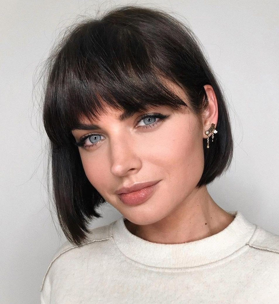 modele tunsori bob cu breton