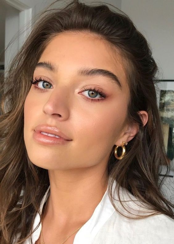 machiaj ochi albaștri de zi