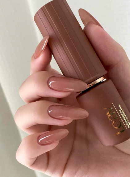 unghii cu gel nude modele