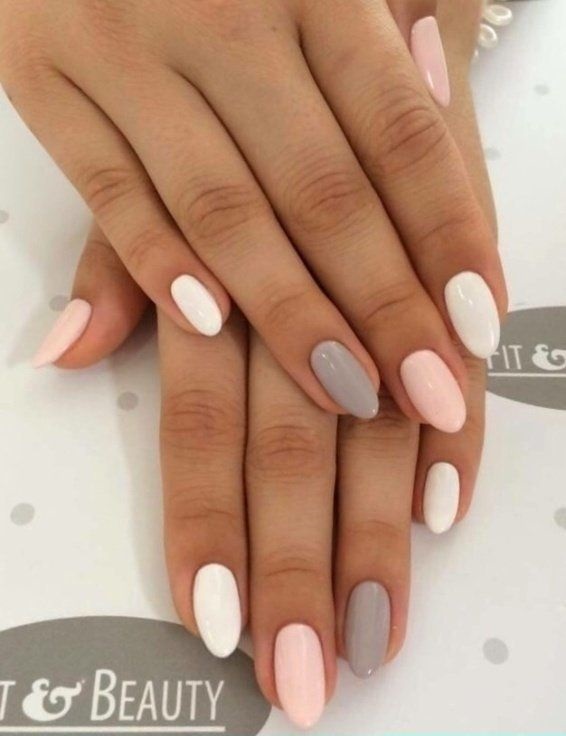 modele de unghii cu gel rotunde simple