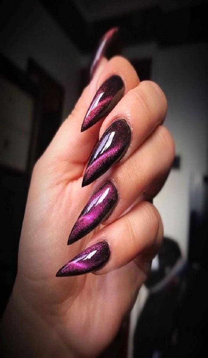 modele unghii cu gel ochi de pisica