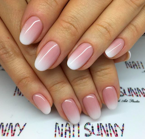 unghii cu gel baby boomer