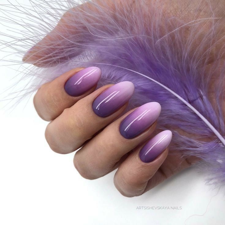 unghii cu gel ombre colorate