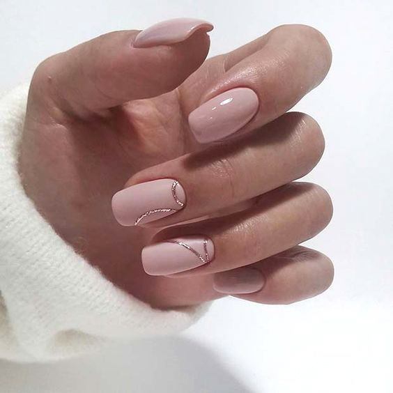 modele unghii cu gel de primvara roz