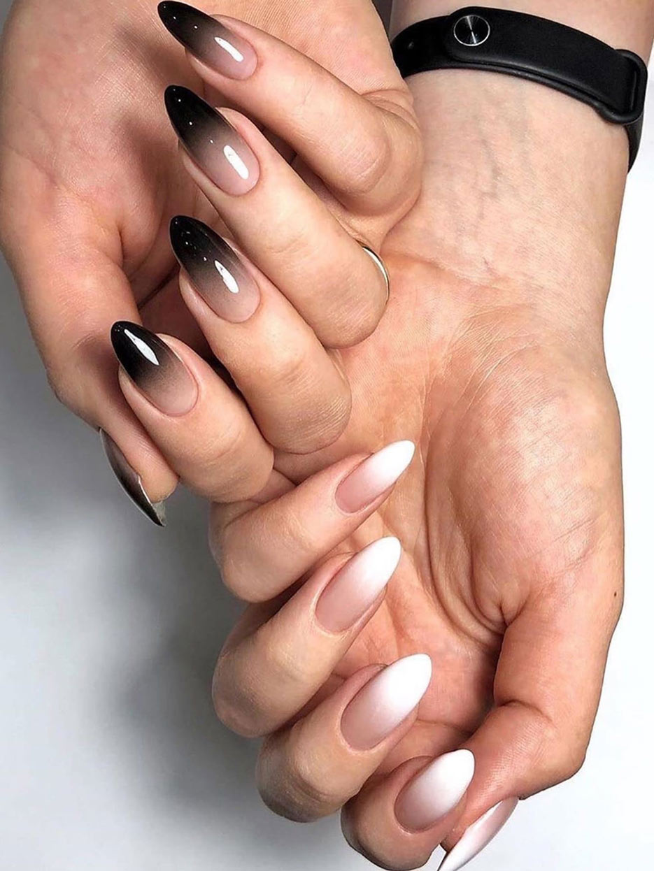 unghii ombre