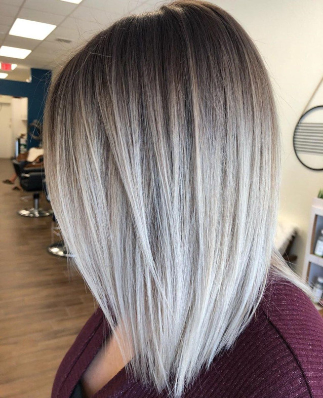 bob blond balyage modele
