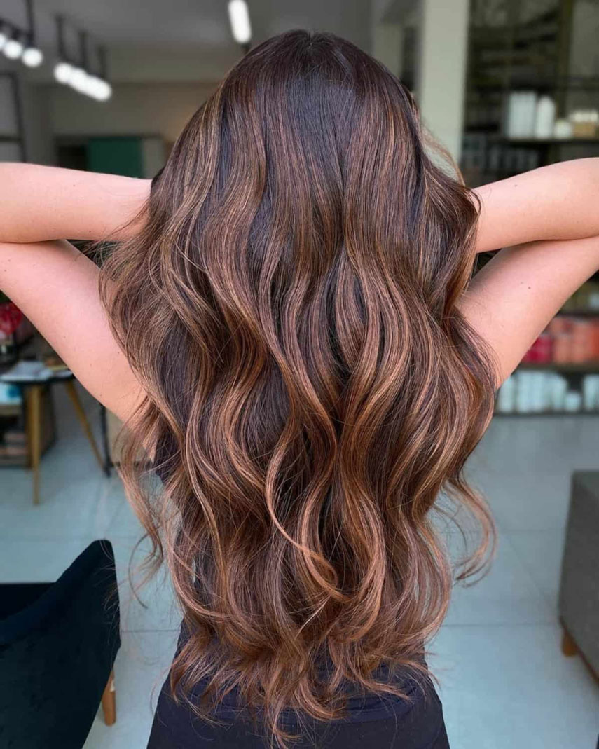 balayage ciocolatiu