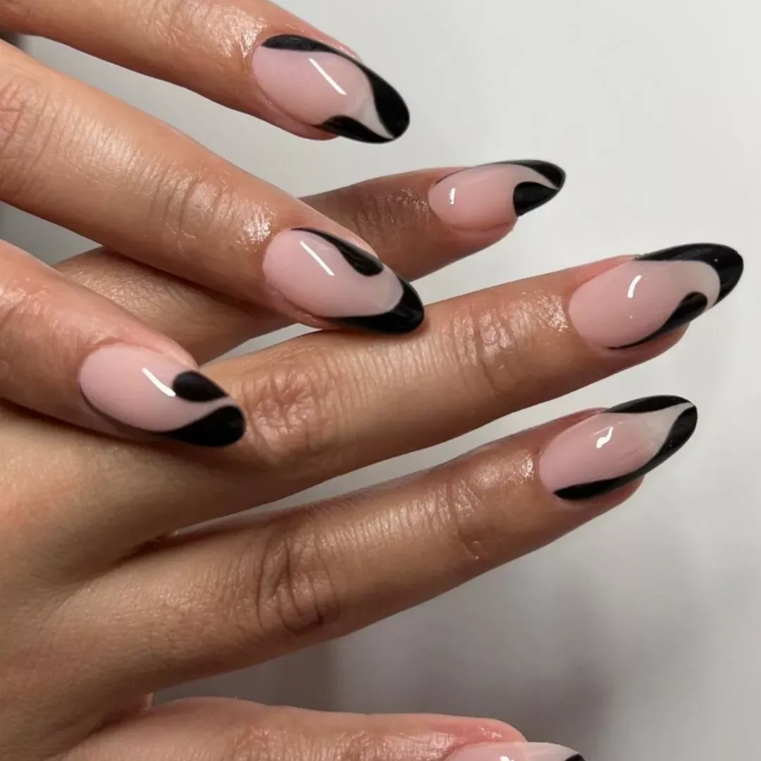 modele unghii french negre idei noi