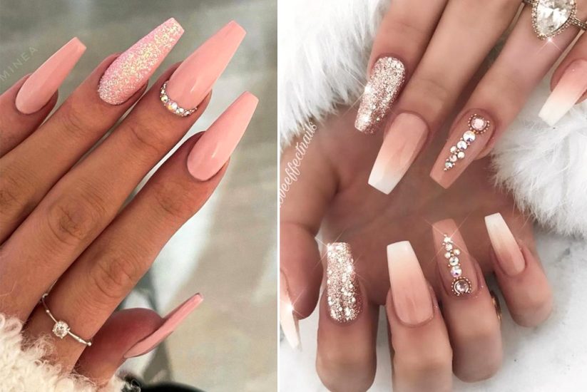 Manichiura sclipitoare – modele de unghii cu gel cu strasuri