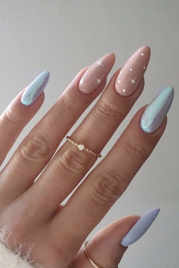 modele unghii cu gel de iarna in trend