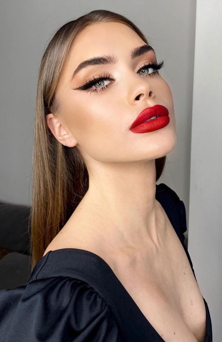 machiaj de seara cat eye