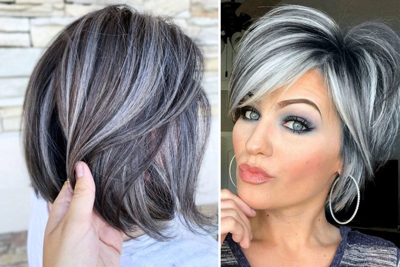 Suvite gri pe par saten, brunet sau blond – ce alegi?